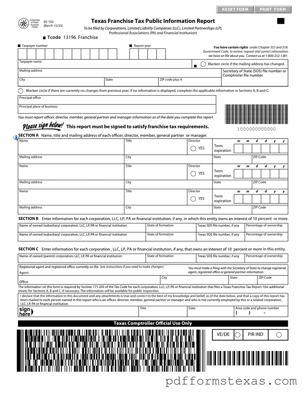 Get 05 102 Texas Form