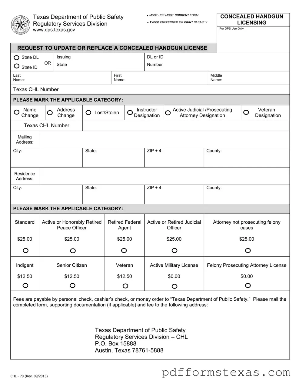 Get Chl 70 Texas Form
