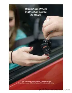 Get Texas Behind Wheel Form