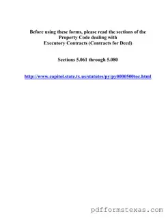 Get Texas Contract For Deed Form