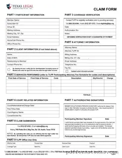 Get Texas Legal Claim Form