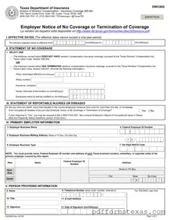 Get Texas Notice Form