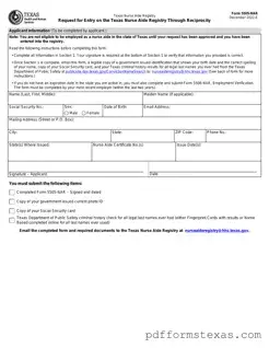 Get Texas Nurse Aide Registry 5505-NAR Form