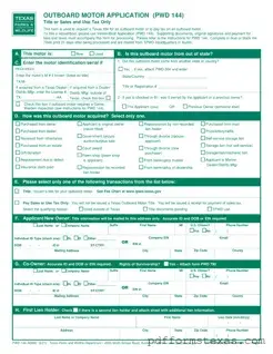 Get Texas Pwd 144 Form