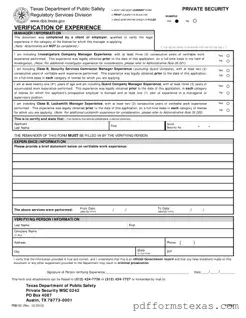 Get Texas Verification Form