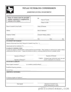 Get Texas Veterans Commission Form