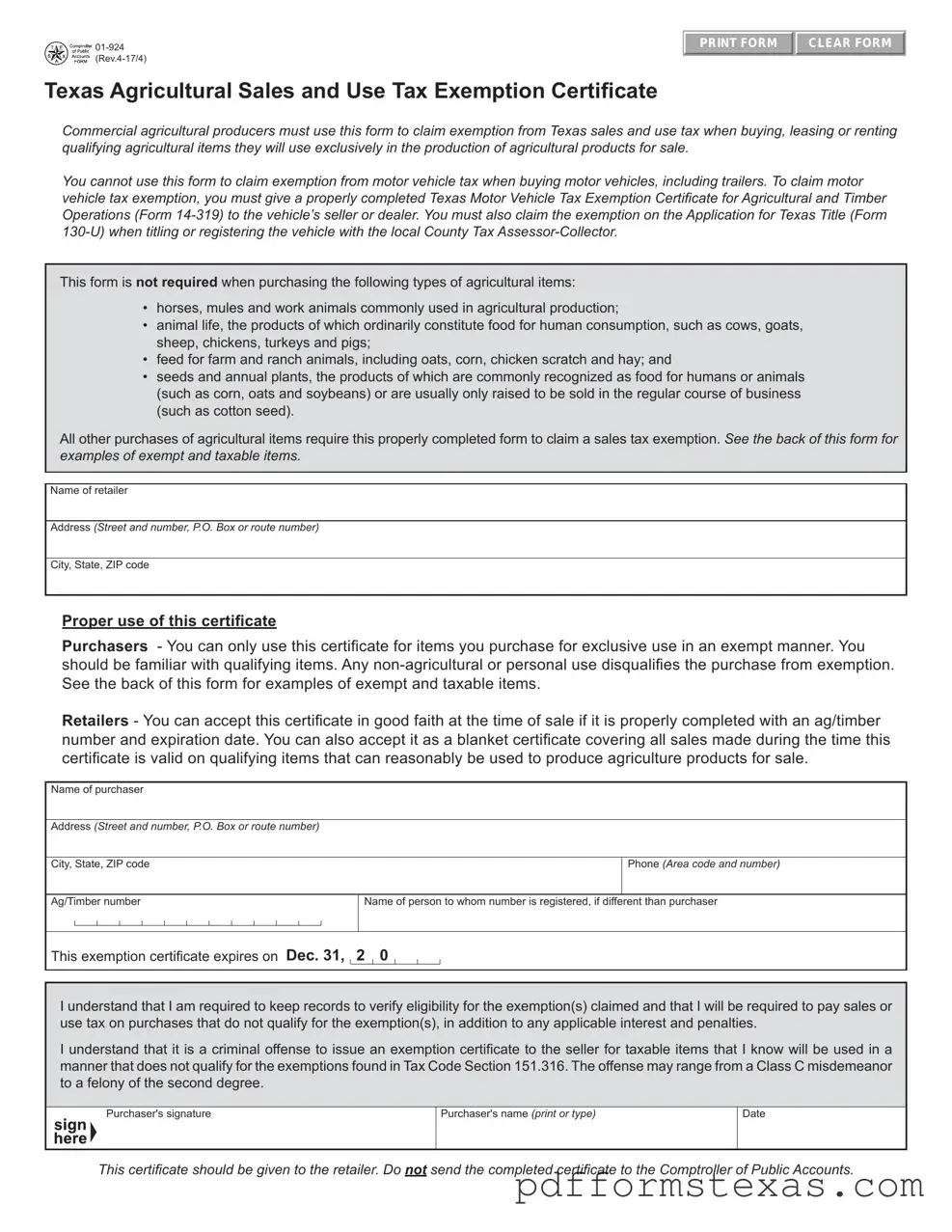 Get Texas 01 924 Form