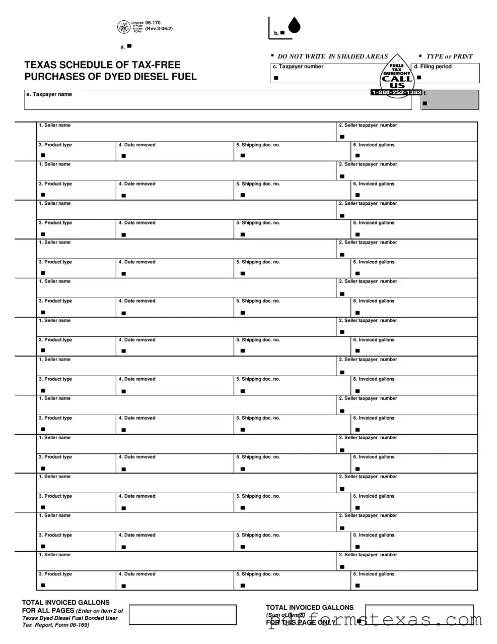 Get Texas 06 170 Form
