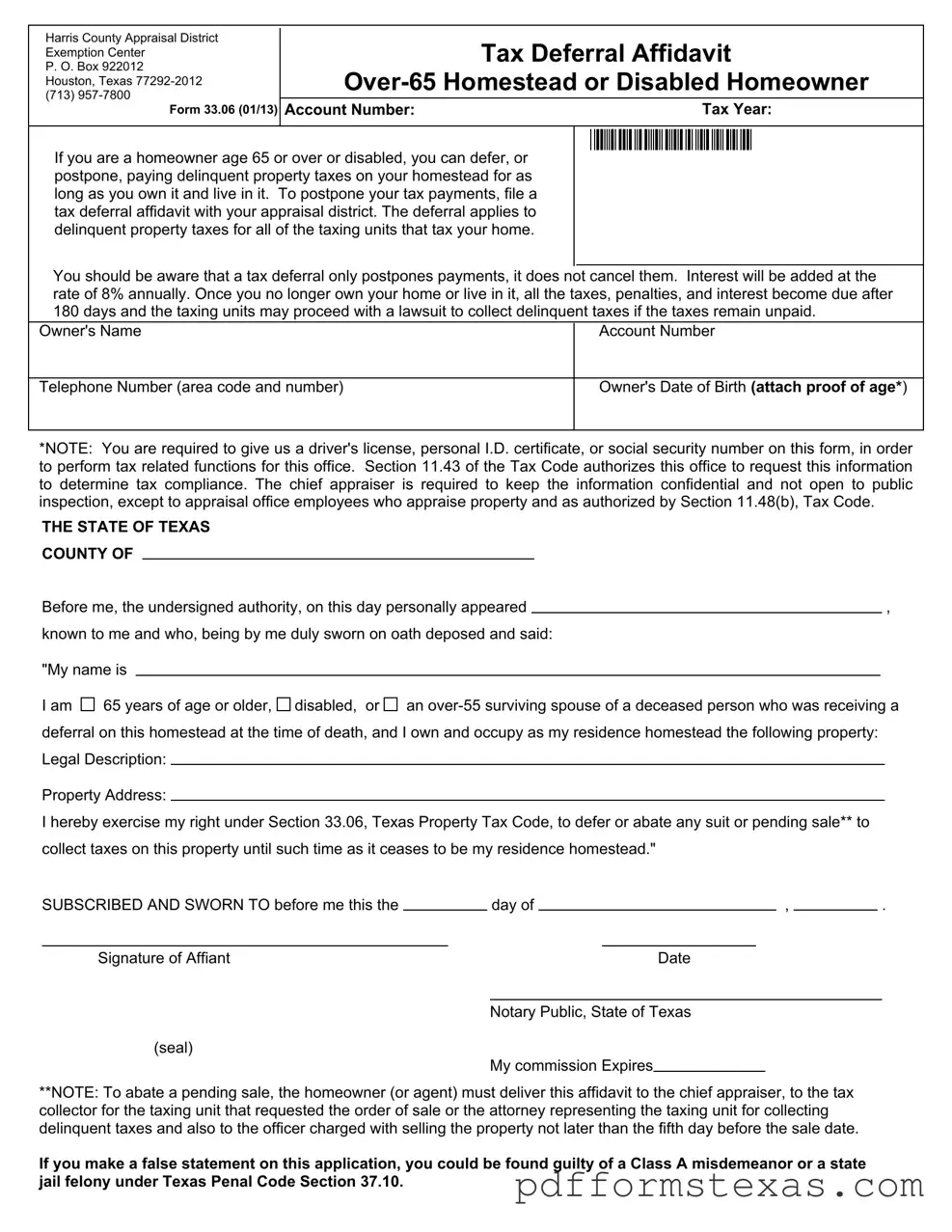 Get Texas 33 06 Form