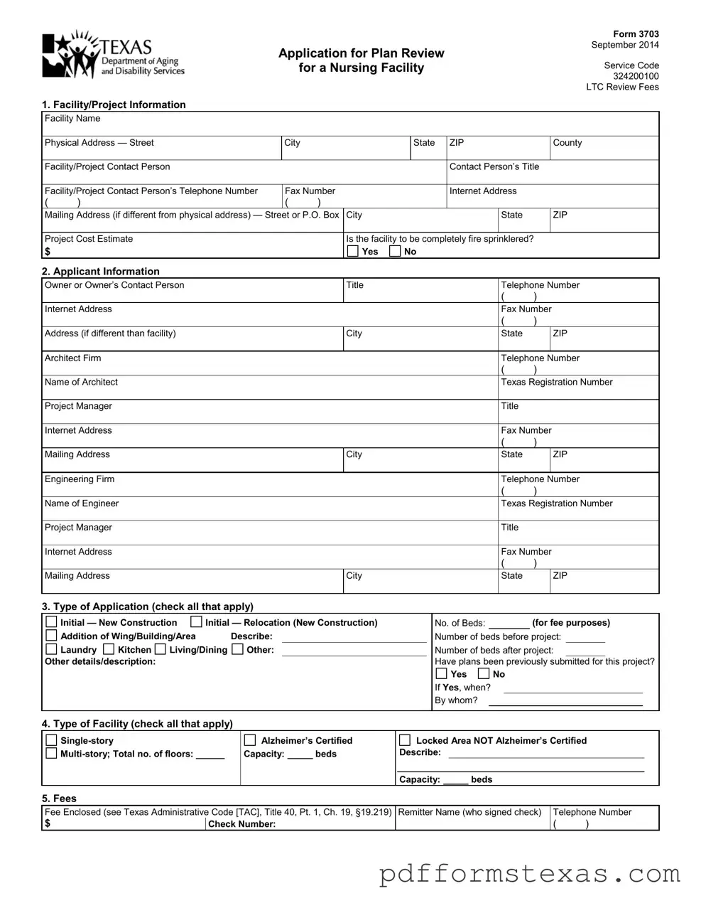 Get Texas 3703 Form