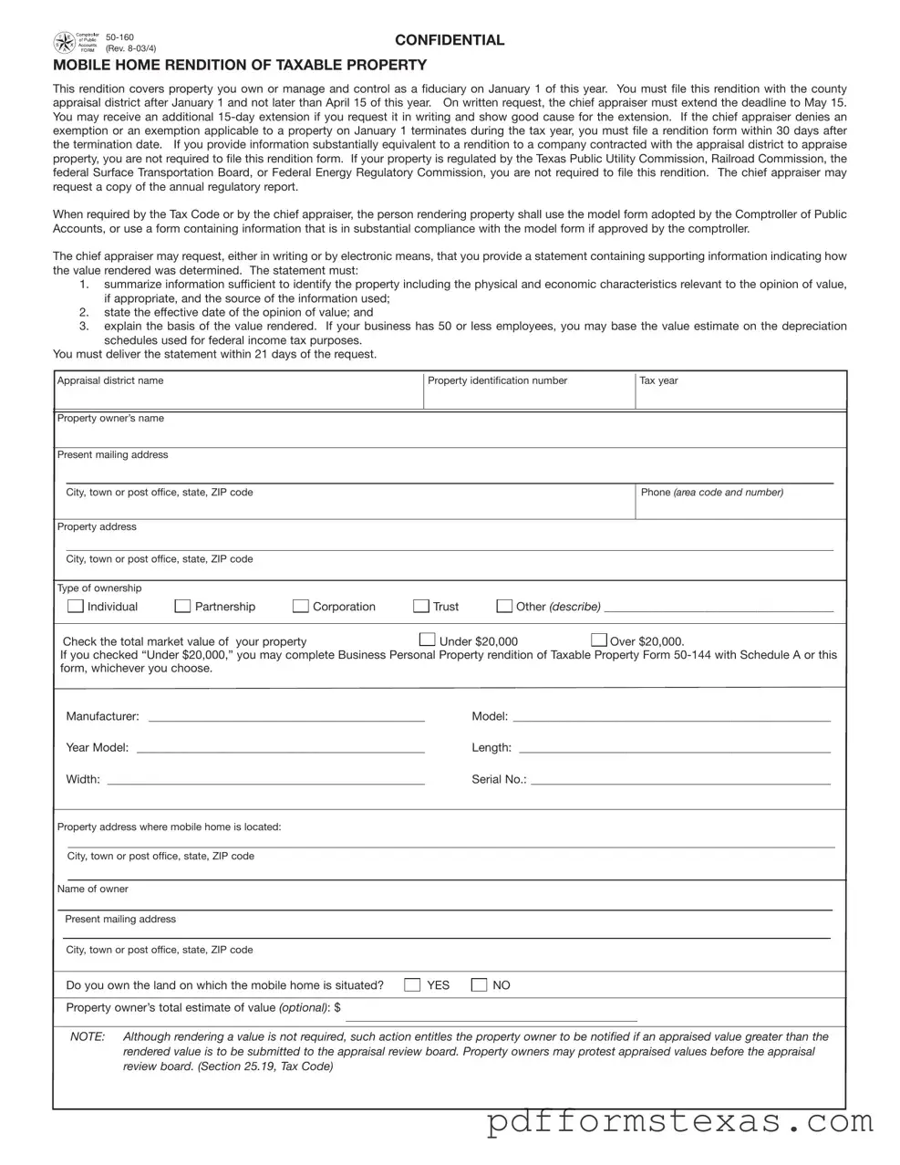 Get Texas 50 160 Form