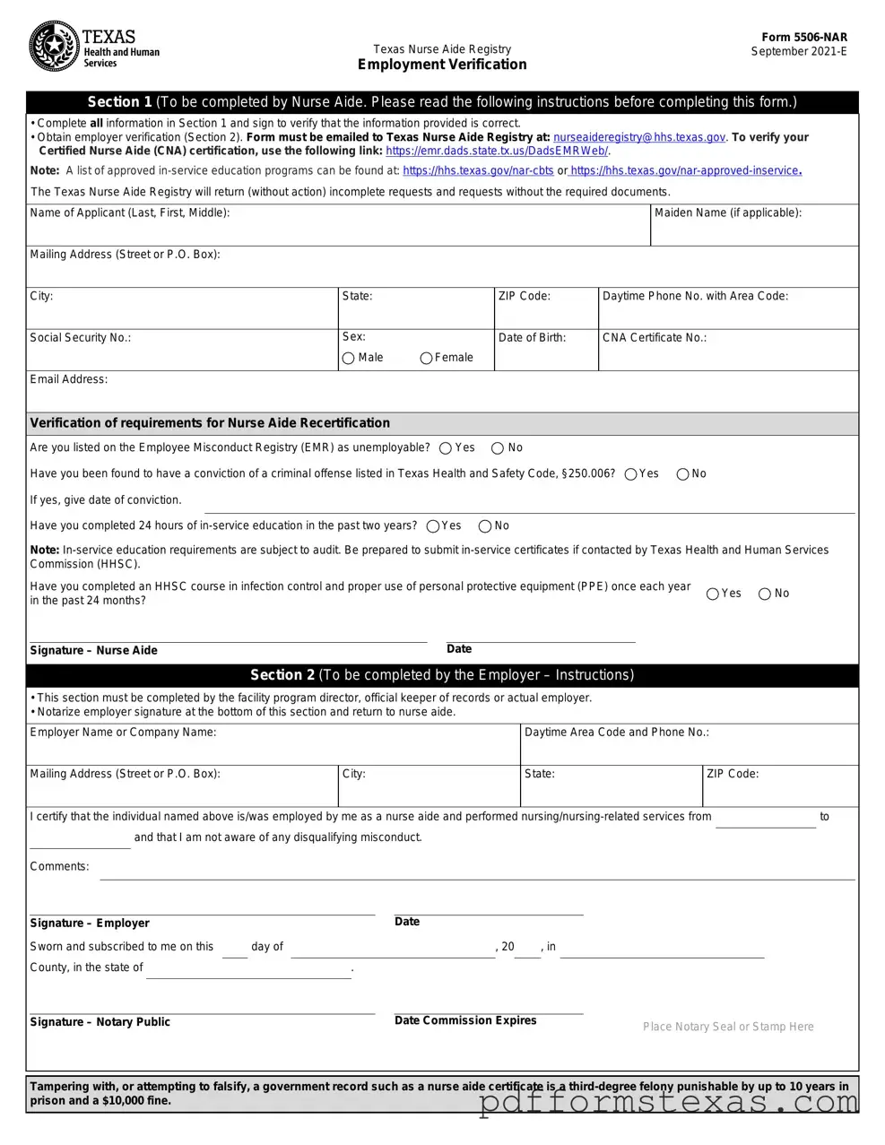 Get Texas 5506 Nar Form