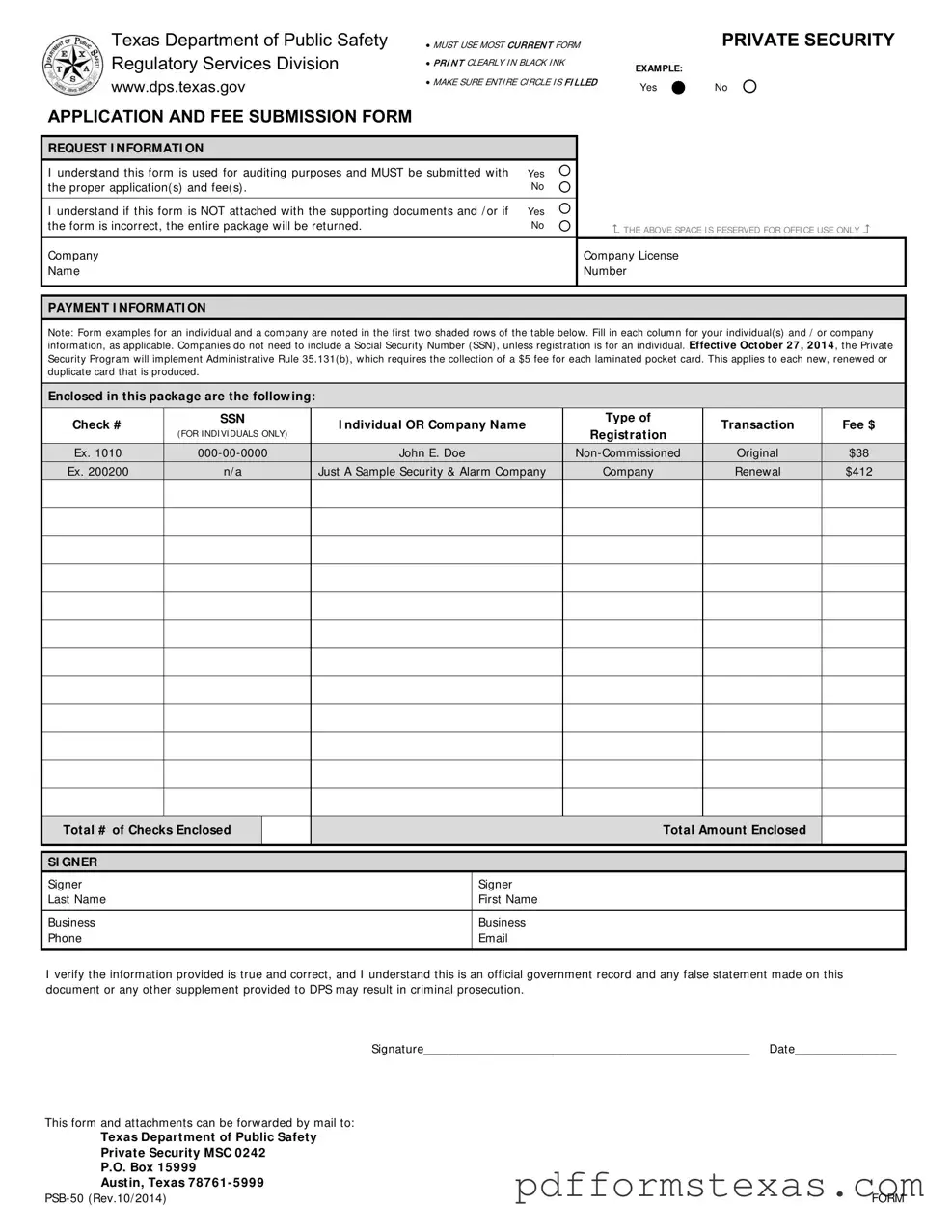 Get Texas Department Of Public Safety Form