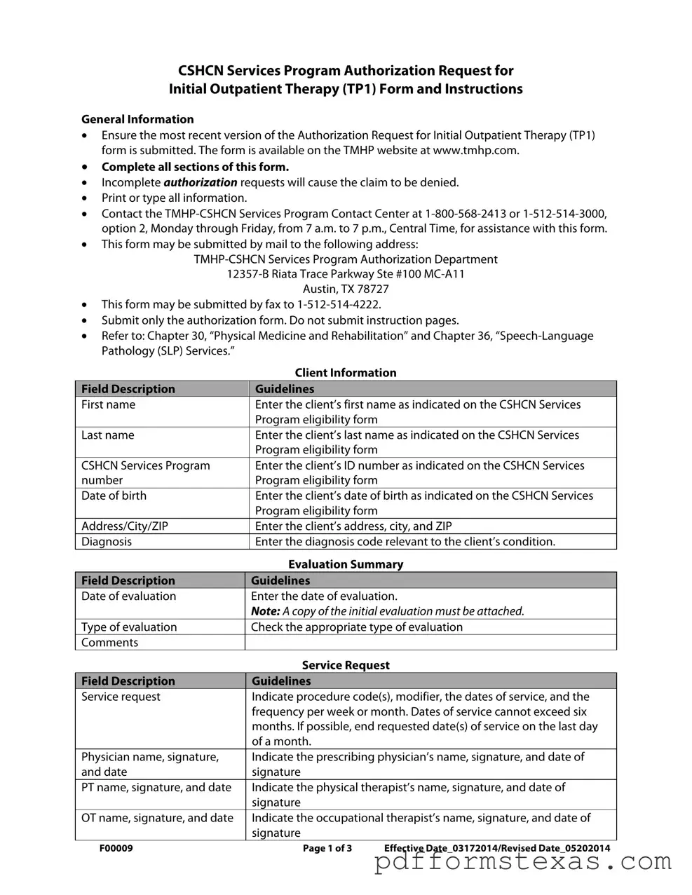 Get Texas Medicaid Tp 1 Form