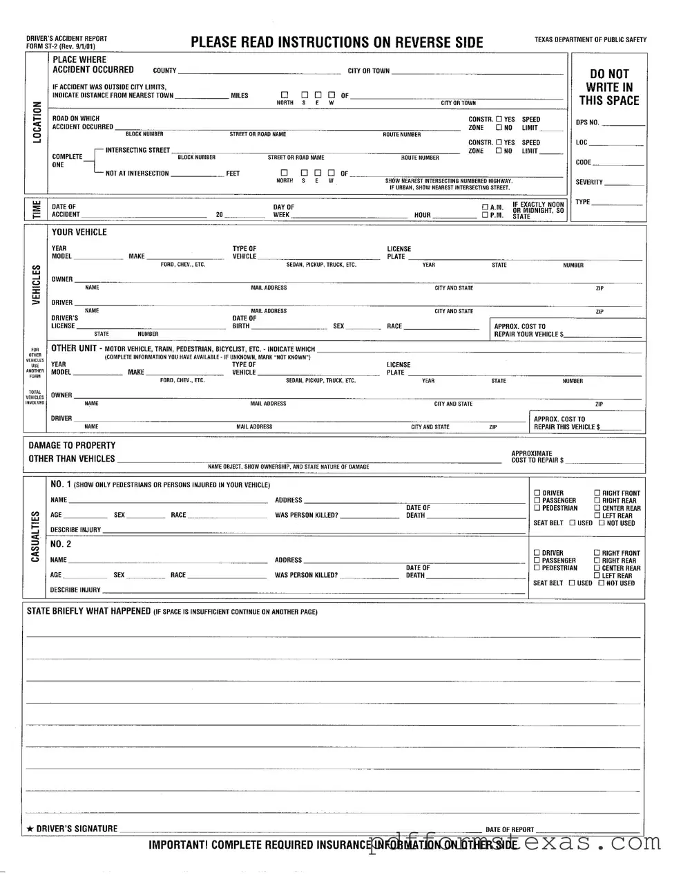 Get Texas St 2 Form