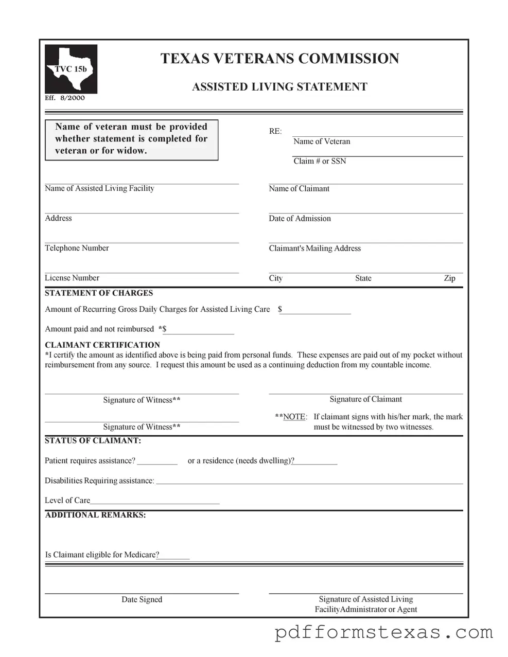 Get Texas Veterans Commission Form
